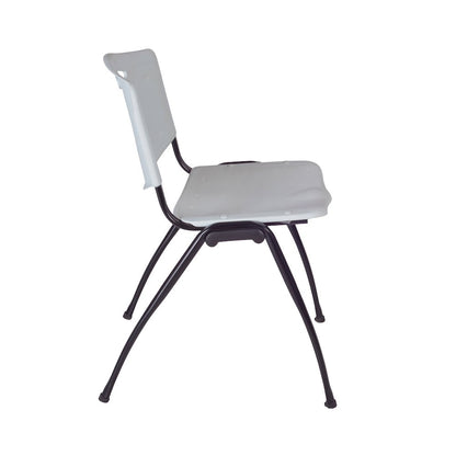 60 x 24 in. Flip-Top Privacy Nesting Table- Grey, 2 M Stack Chairs- Grey