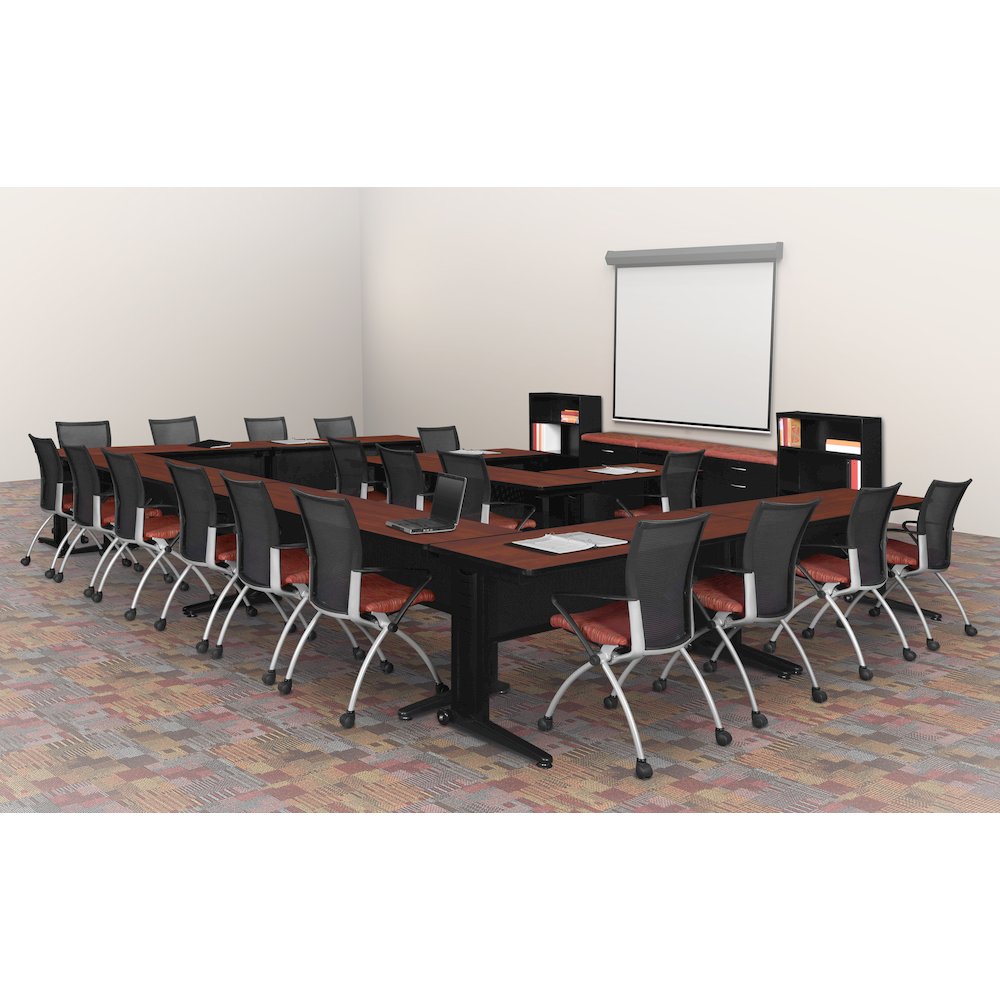 84 x 24 in. Seminar Training Table- Cherry