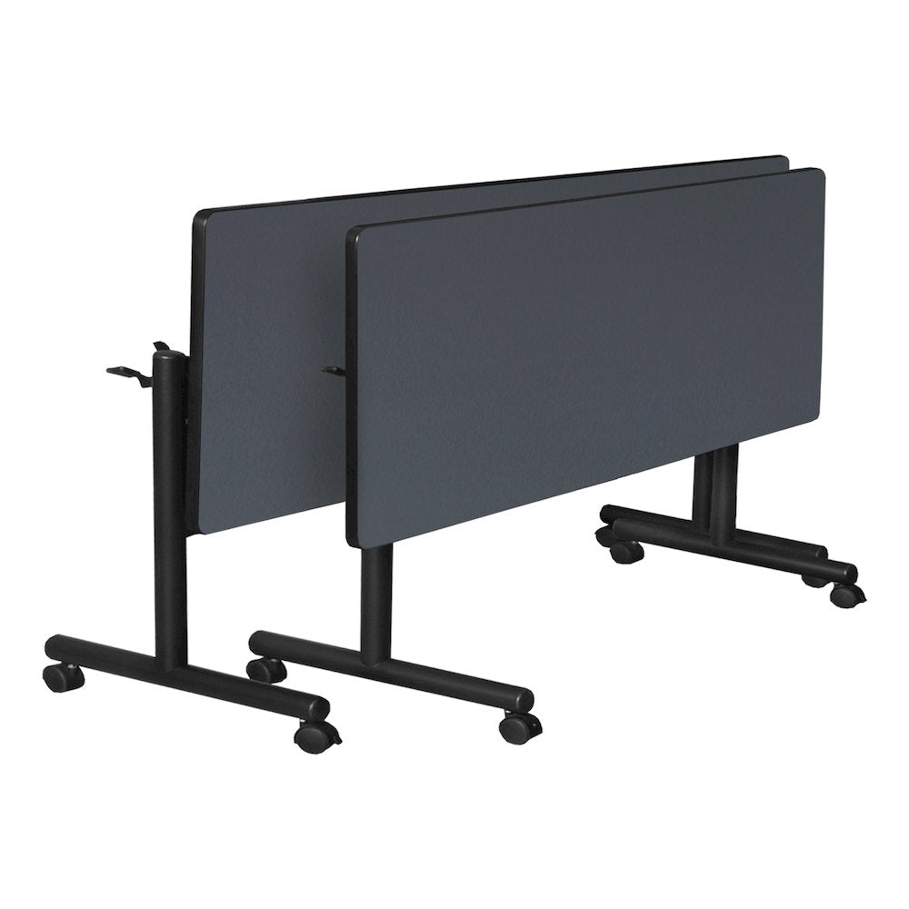84 x 24 in. Flip-Top Training Nesting Table- Grey