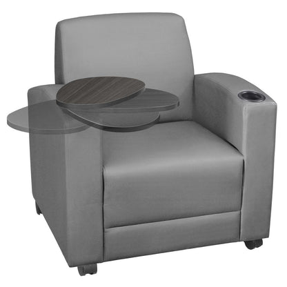 Nova Tablet Arm Chair- Grey/Ash Grey
