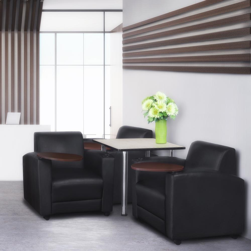 Nova Tablet Arm Chair- Black/Java