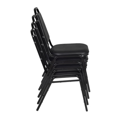 Restaurant Stack Chair (4 pack)- Black