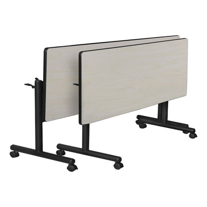 60 x 24 in. Flip-Top Training Nesting Table with Modesty Panel- Maple
