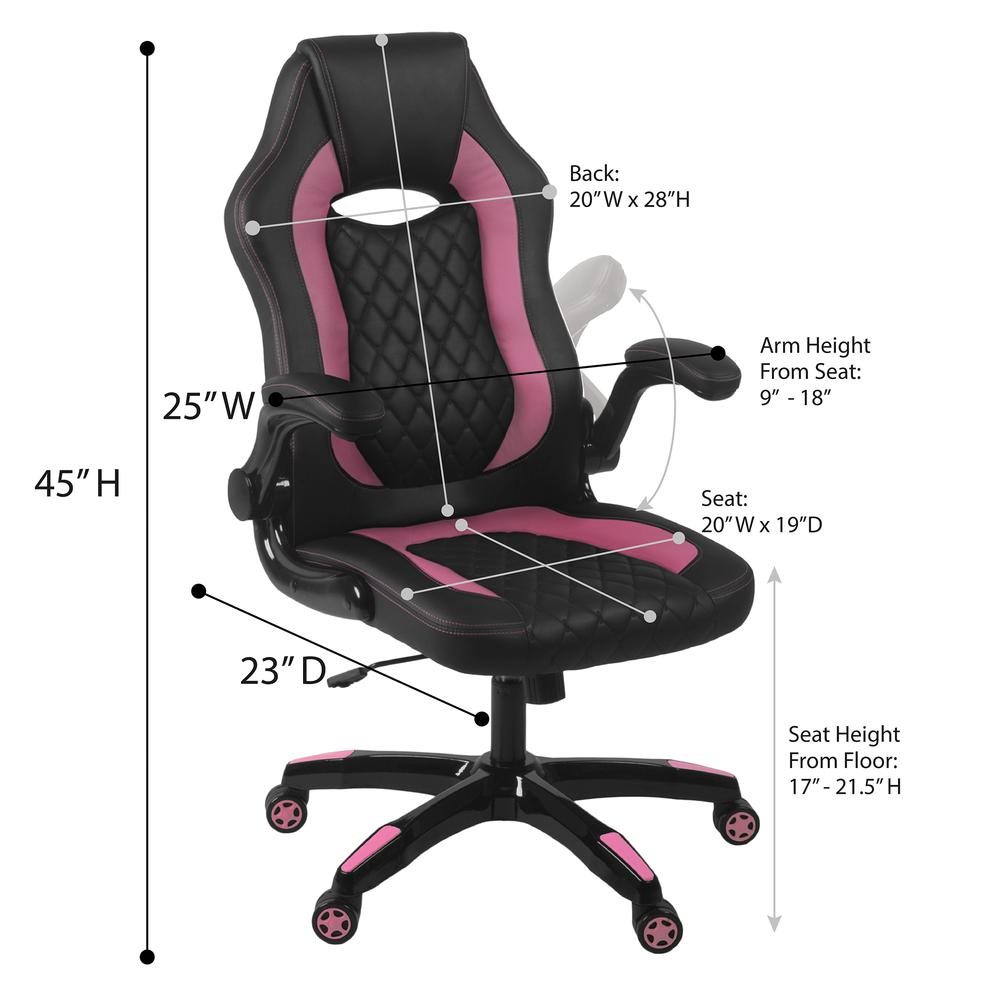 AON Archeus Ergonomic Gaming Chair - Black & Pink