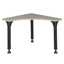 28" Boomerang Height Adjustable School Desk - Maple