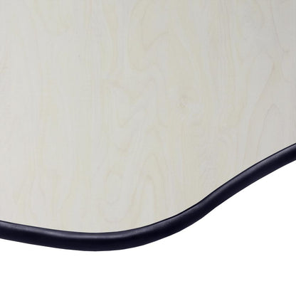 30" Clover Shaped Height Adjustable Classroom Desk- Maple