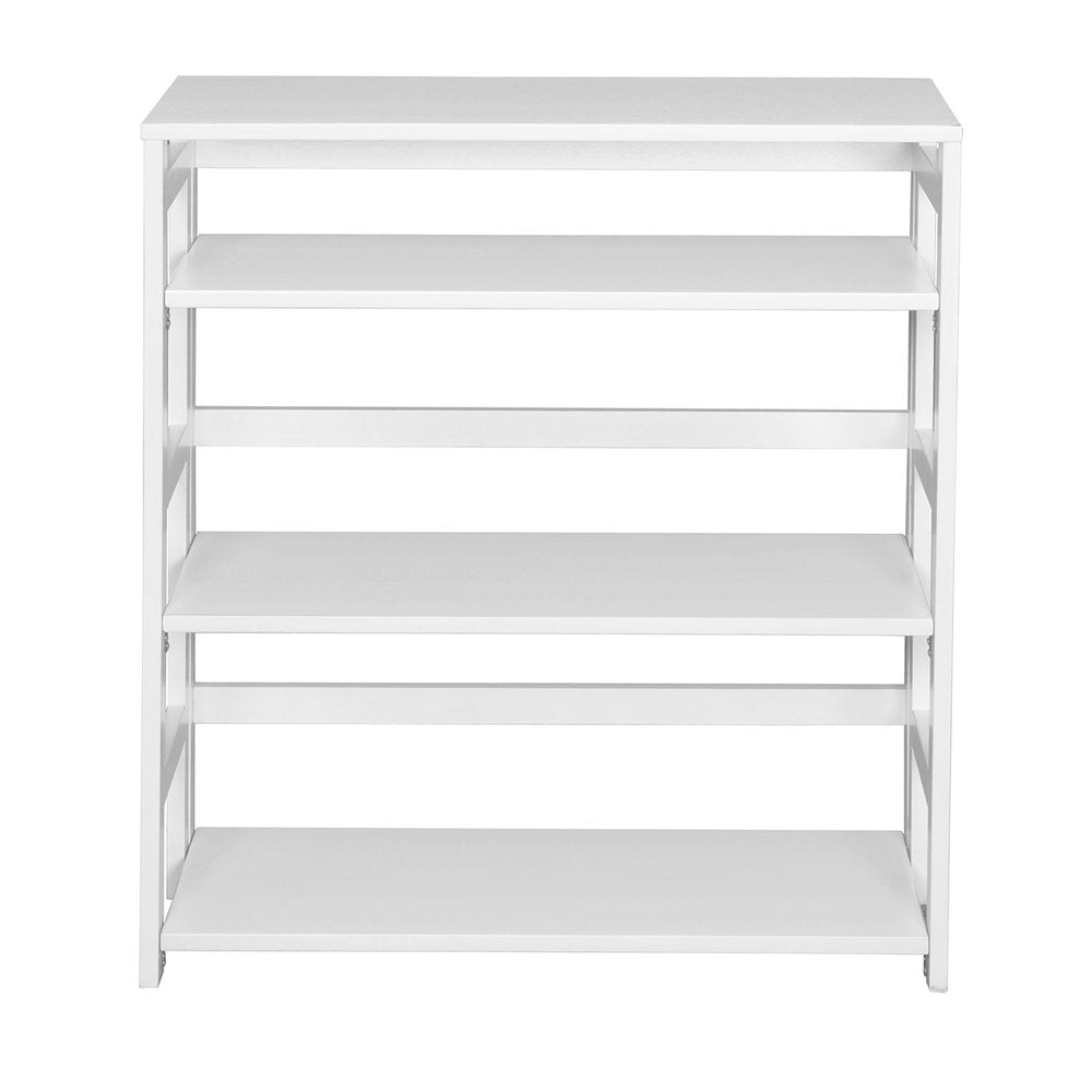Flip Flop 34" High Folding Bookcase- White