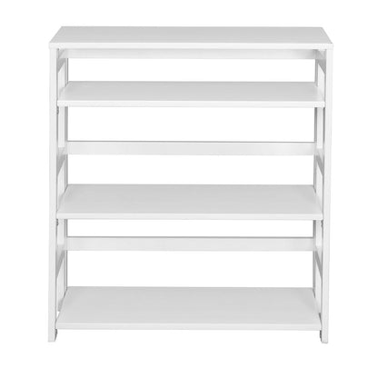 Flip Flop 34" High Folding Bookcase- White