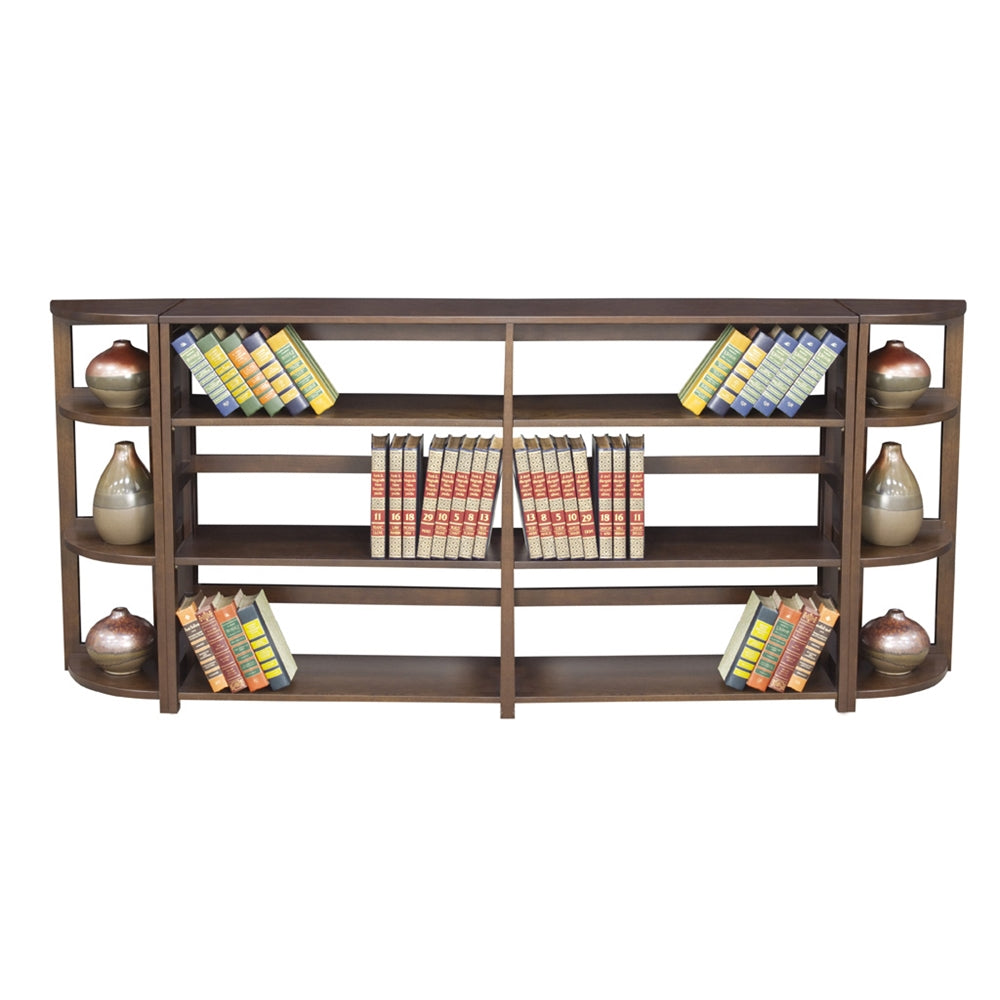 Flip Flop 34" High Folding Bookcase- Mocha Walnut