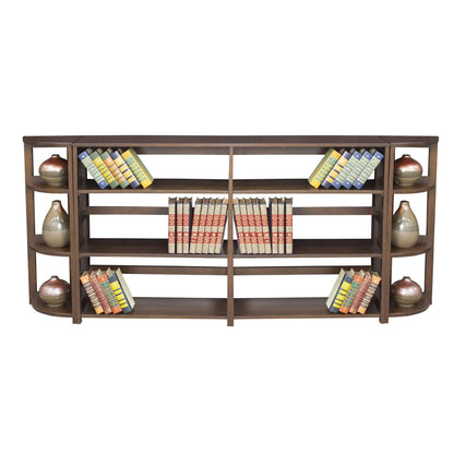 Flip Flop 34" High Folding Bookcase- Mocha Walnut