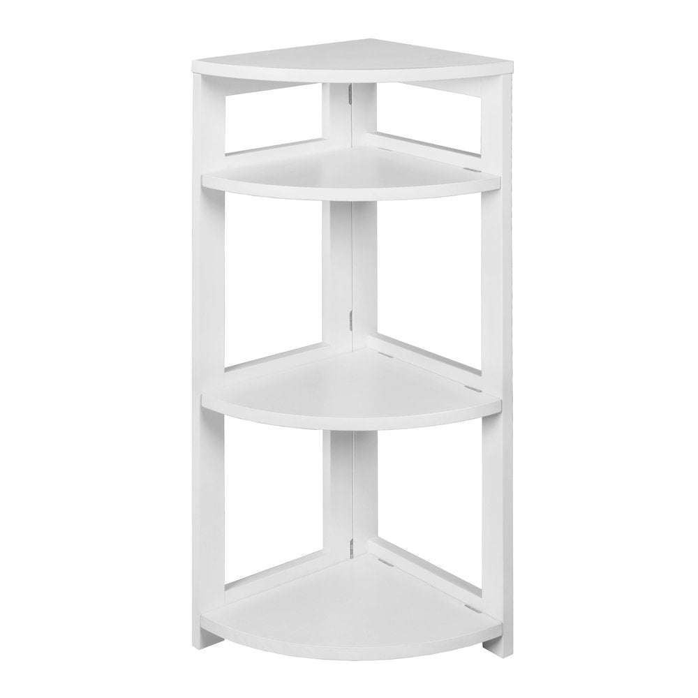 Flip Flop 34" High Corner Folding Bookcase- White