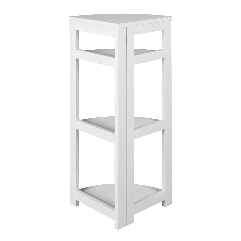 Flip Flop 34" High Corner Folding Bookcase- White