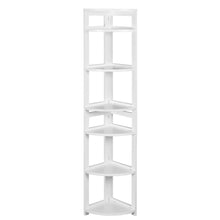 Flip Flop 67" High Corner Folding Bookcase- White