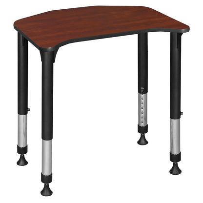 26 x 24 in Height Adjustable Student Activity Desk- Cherry