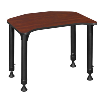 26 x 24 in Height Adjustable Student Activity Desk- Cherry