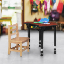 26 x 24 in Height Adjustable Student Activity Desk- Cherry