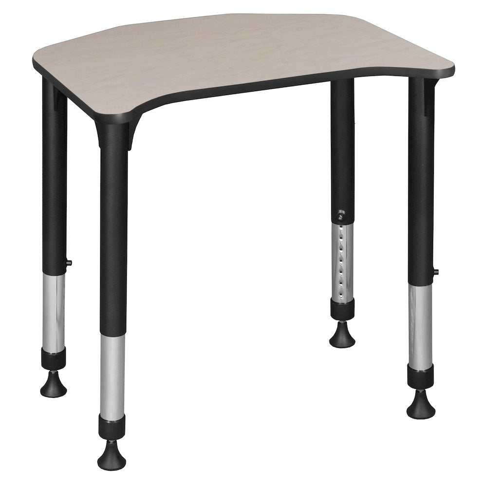 26 x 24 in Height Adjustable Student Activity Desk- Maple