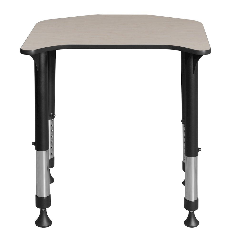26 x 24 in Height Adjustable Student Activity Desk- Maple