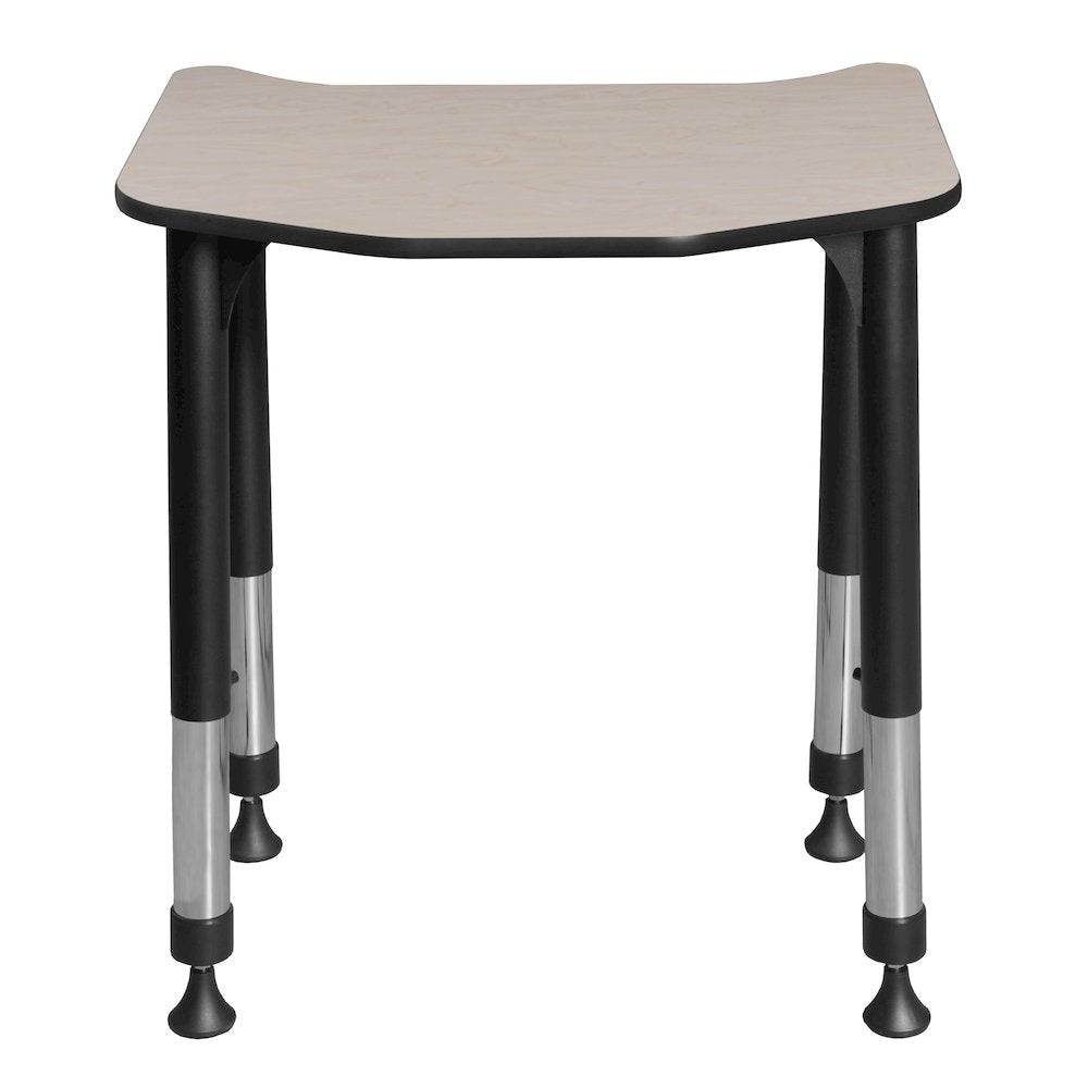 26 x 24 in Height Adjustable Student Activity Desk- Maple