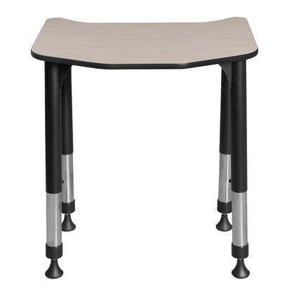 26 x 24 in Height Adjustable Student Activity Desk- Maple