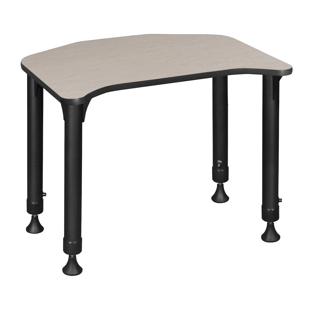 26 x 24 in Height Adjustable Student Activity Desk- Maple