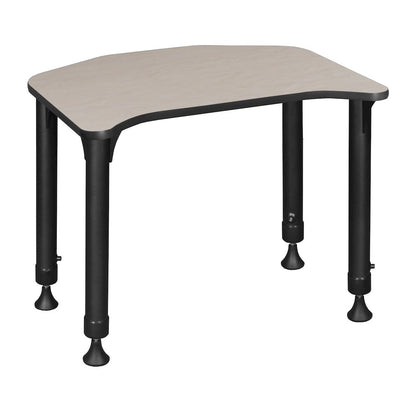 26 x 24 in Height Adjustable Student Activity Desk- Maple