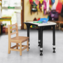 26x24 Height Adjustable Student Student Activity Desk with Book Storage- Maple