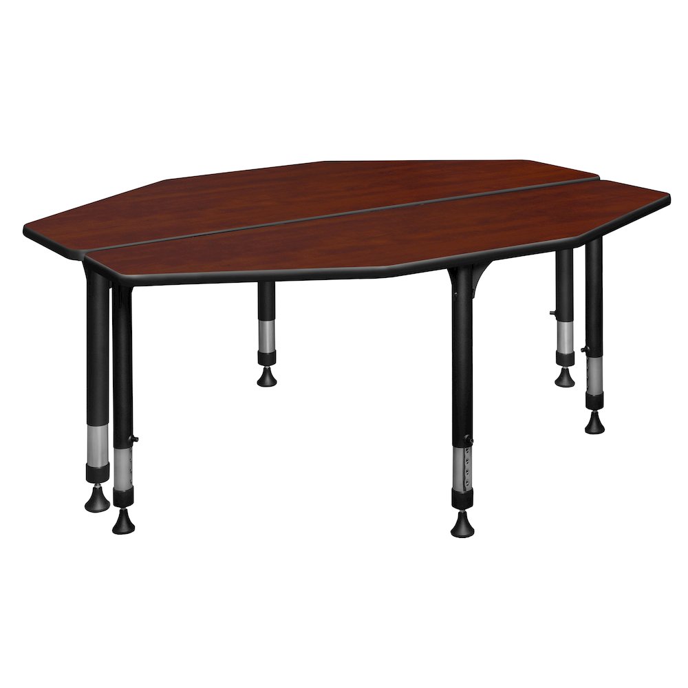 60 in 2 Student Classroom Desk- Cherry