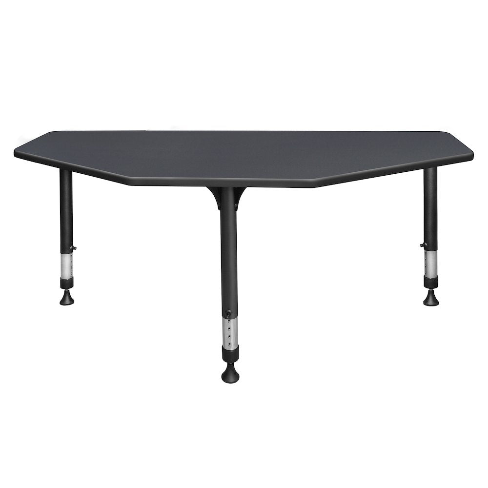 60 in 2 Student Classroom Desk- Grey