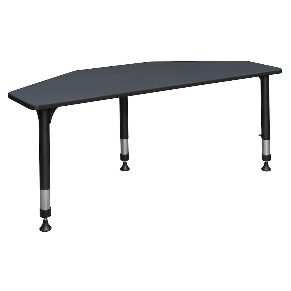 60 in 2 Student Classroom Desk- Grey