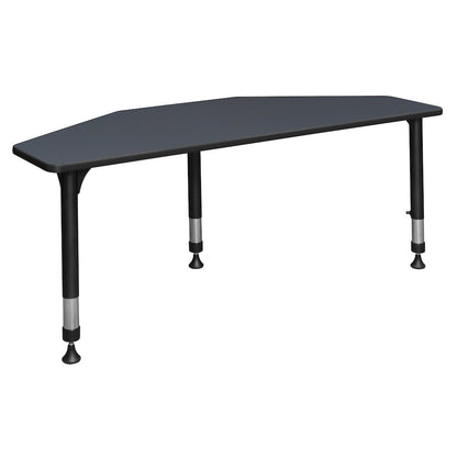 60 in 2 Student Classroom Desk- Grey