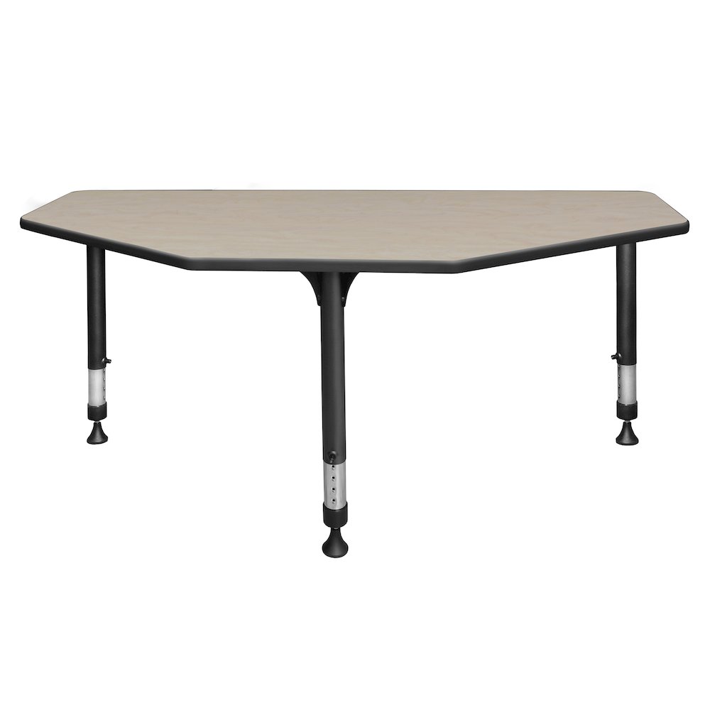 60 in 2 Student Classroom Desk- Maple