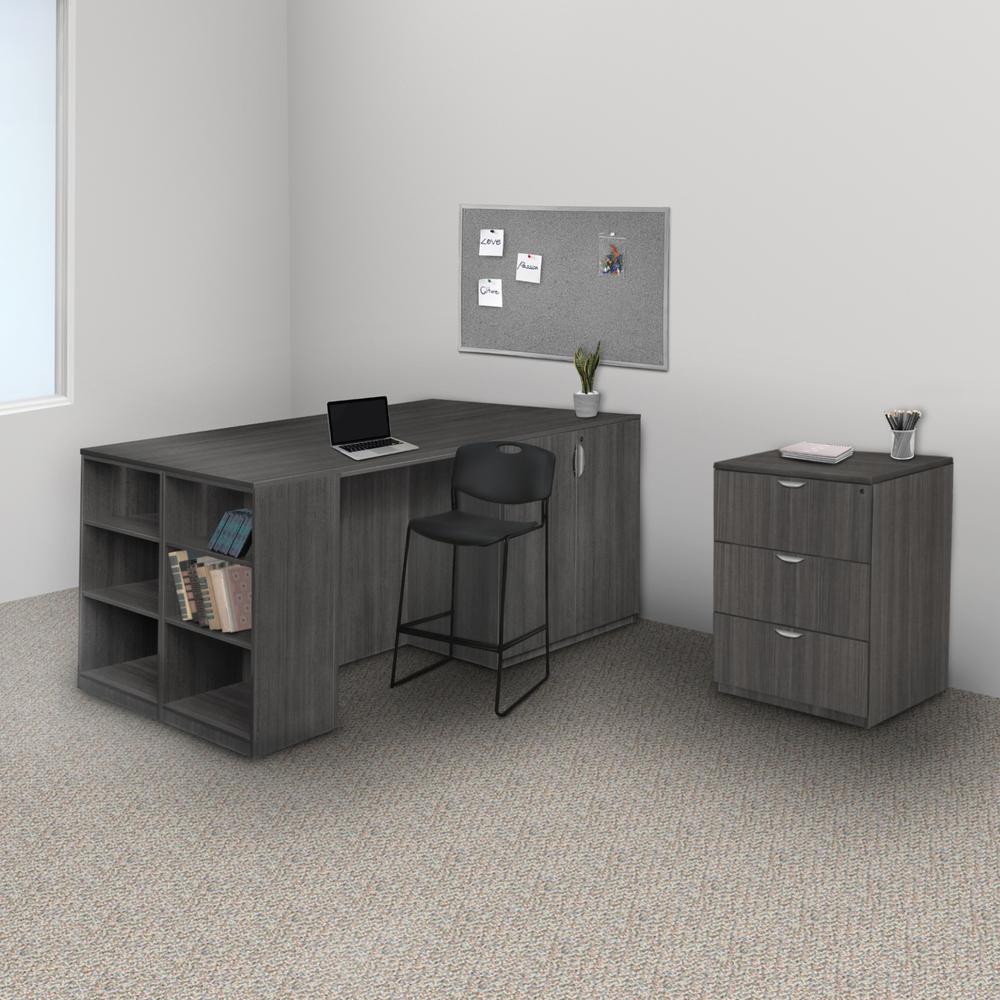 Legacy Stand Up Bookcase (w/o Top)- Ash Grey