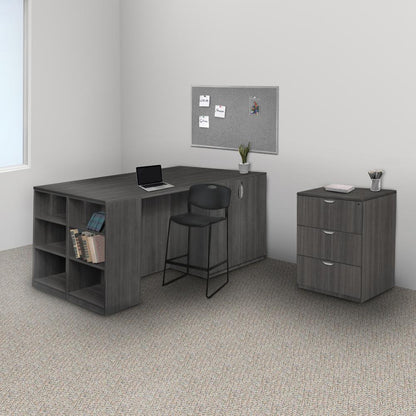 Legacy Stand Up Bookcase (w/o Top)- Ash Grey