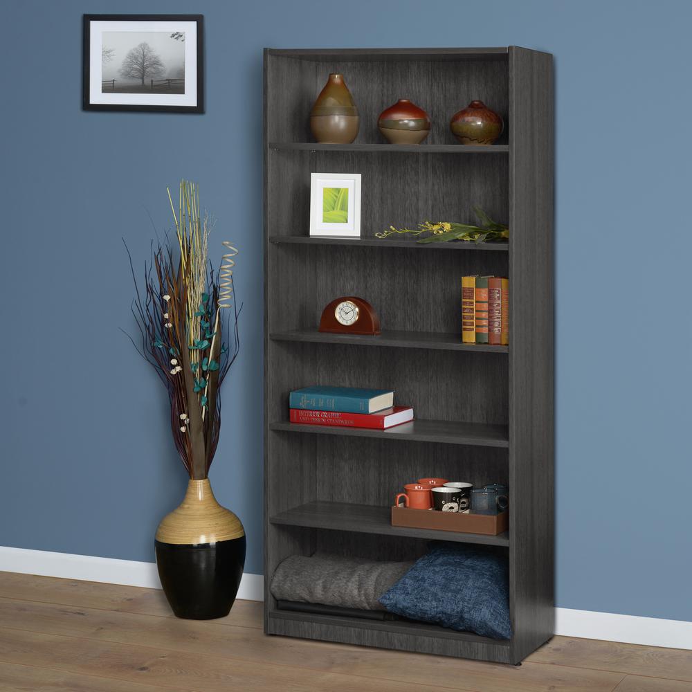 Legacy 71" High Bookcase- Ash Grey