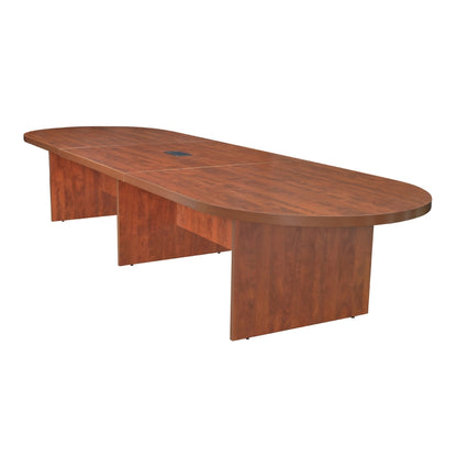 Legacy 144" Modular Racetrack Conference Table with Power Data Grommet- Cherry