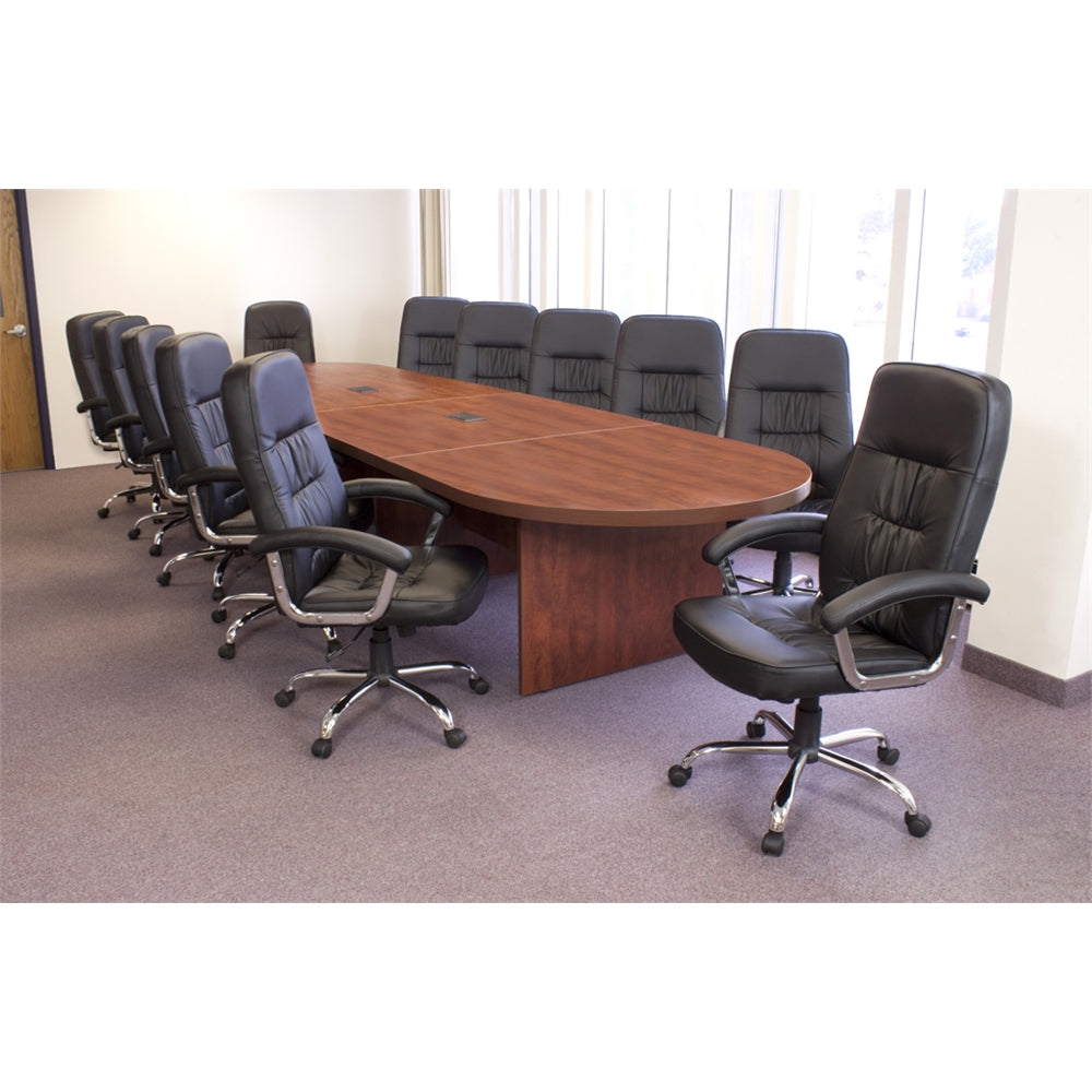 Legacy 192" Modular Racetrack Conference Table with 2 Power Data Grommets- Cherry