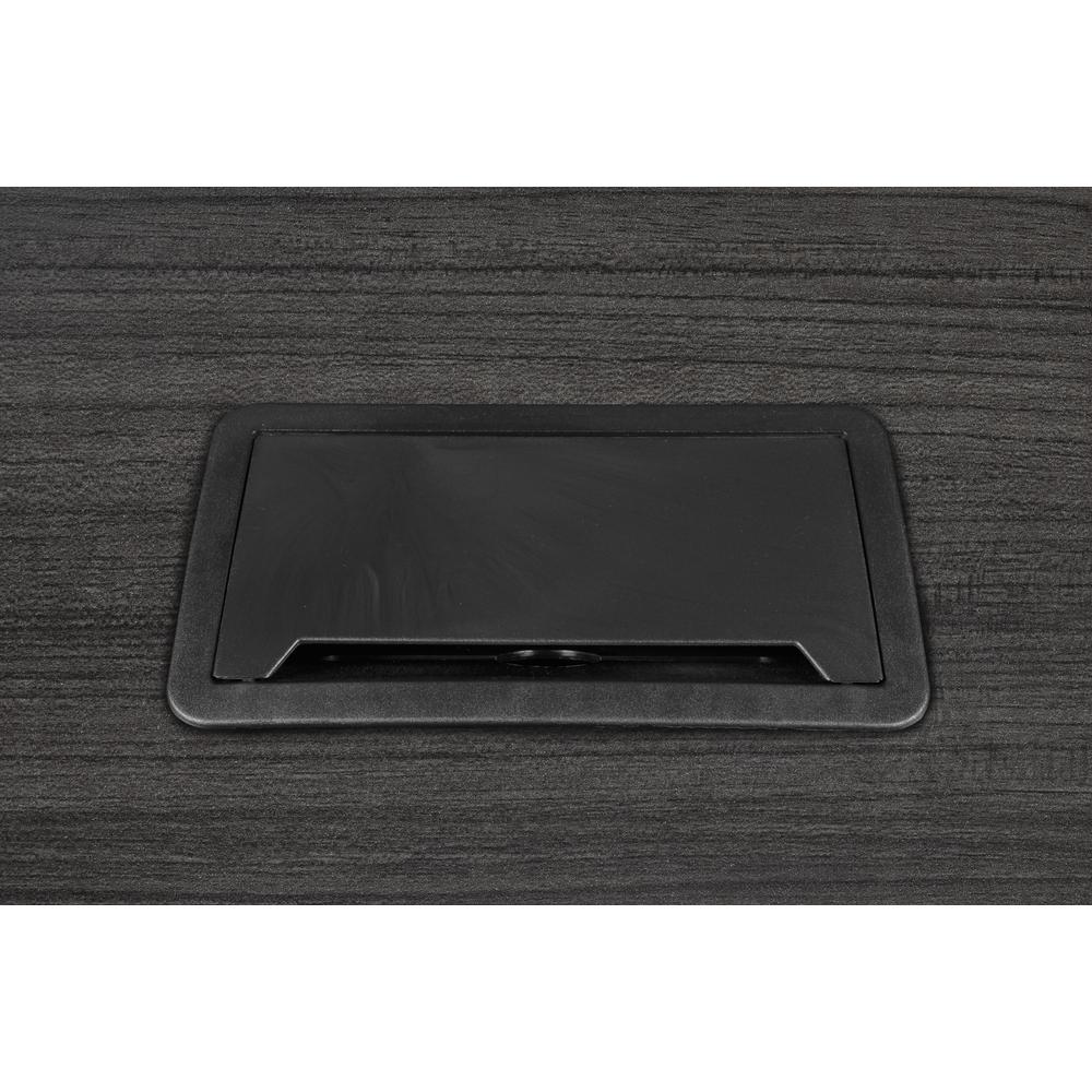 Legacy 240" Modular Racetrack Conference Table with 3 Power Data Grommets- Ash Grey