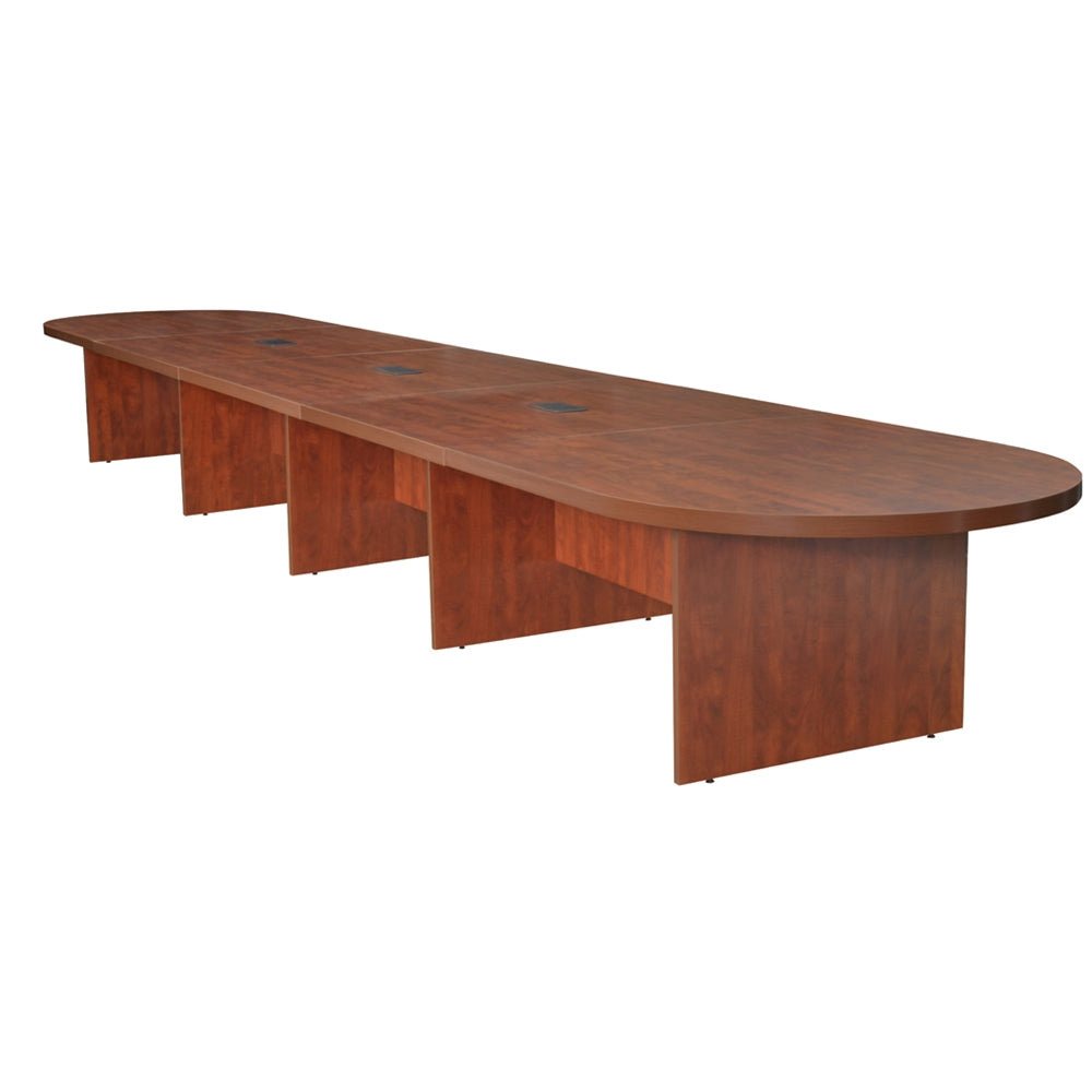 Legacy 264" Modular Racetrack Conference Table with 3 Power Data Grommets- Cherry