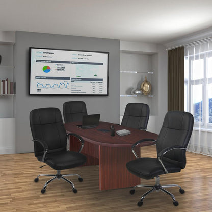 Legacy 71" Racetrack Conference Table with Power Data Grommet- Mahogany