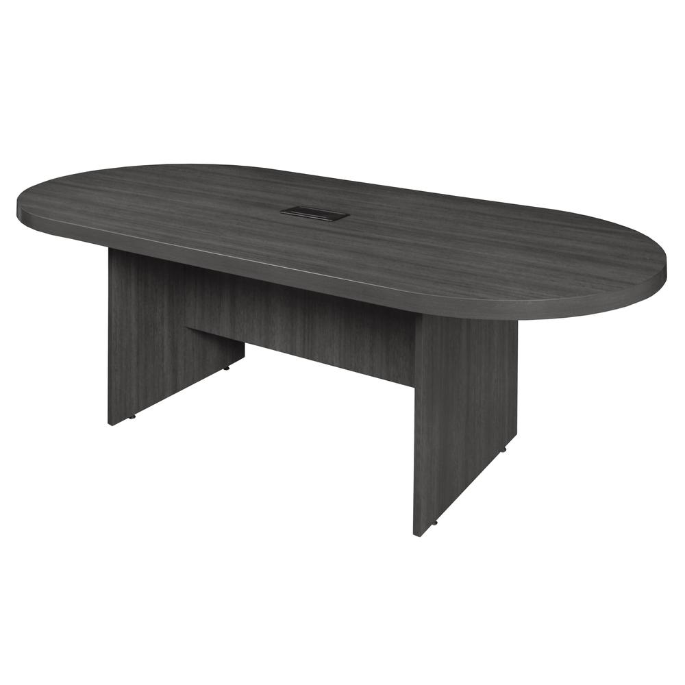 Legacy 95" Racetrack Conference Table with Power Data Grommet- Ash Grey