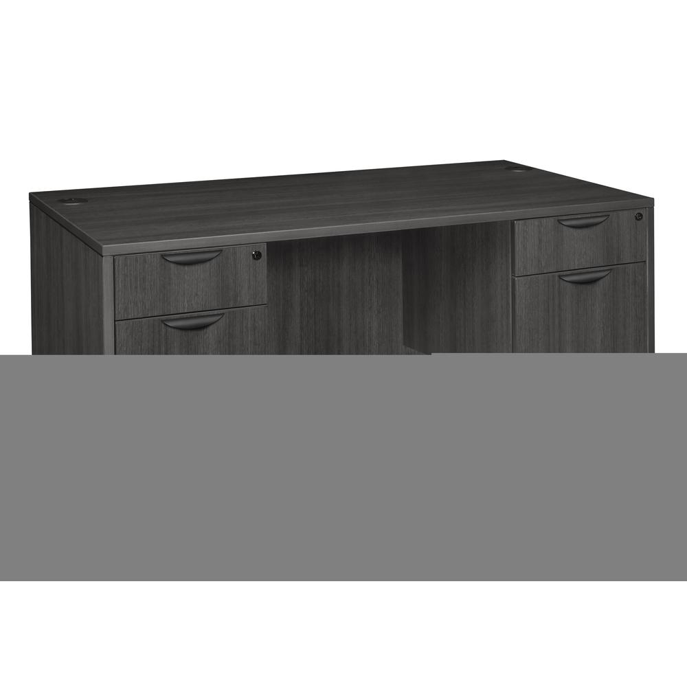Legacy 60" Double Pedestal Desk- Ash Grey