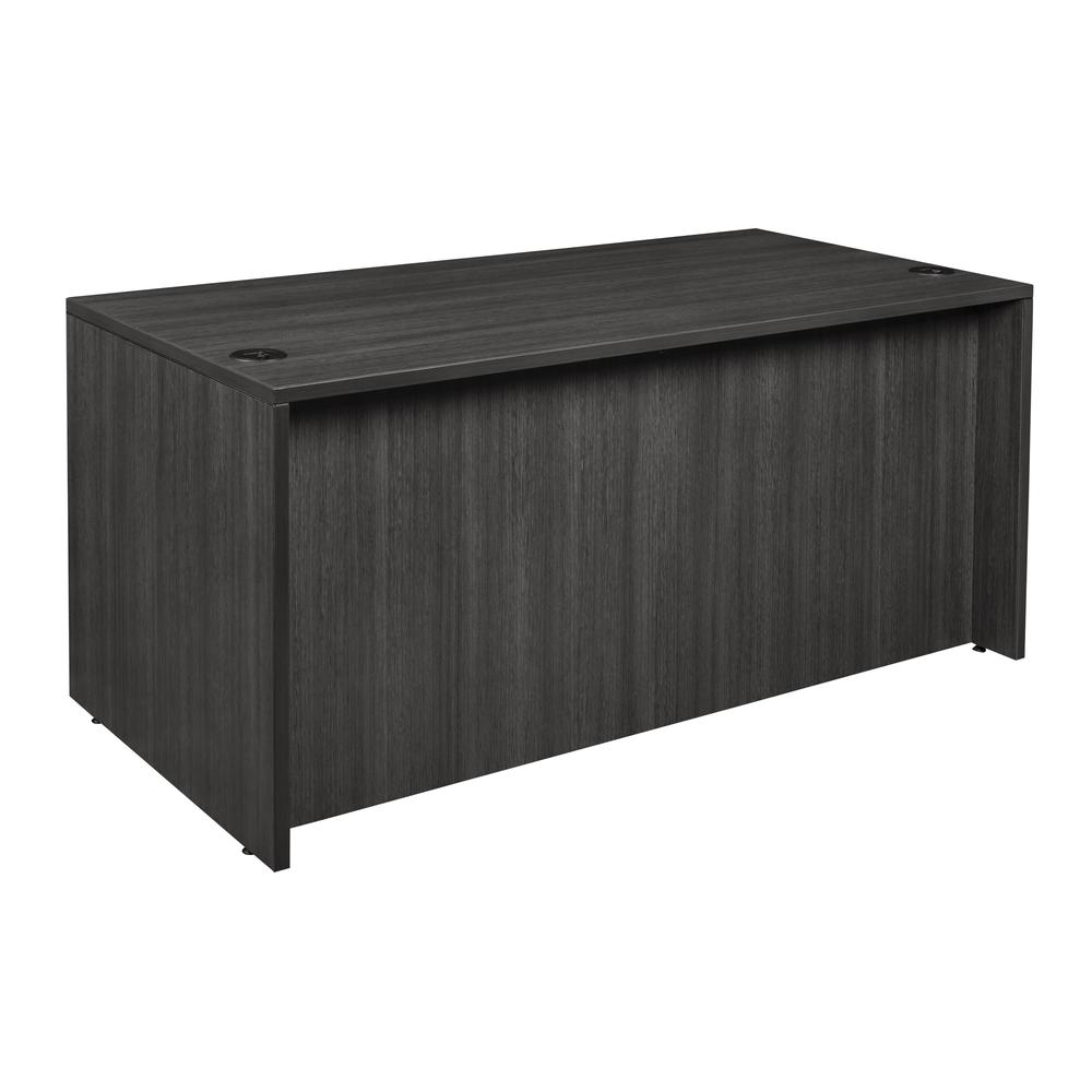 Legacy 66" Double Full Pedestal Desk- Ash Grey