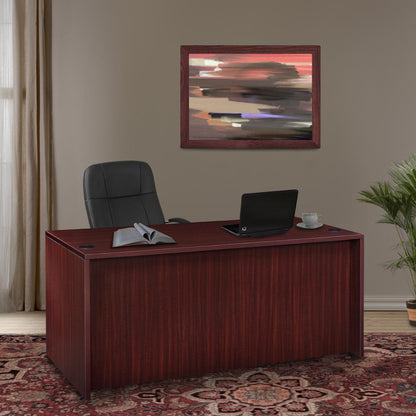 Legacy 66" Double Full Pedestal Desk- Mahogany