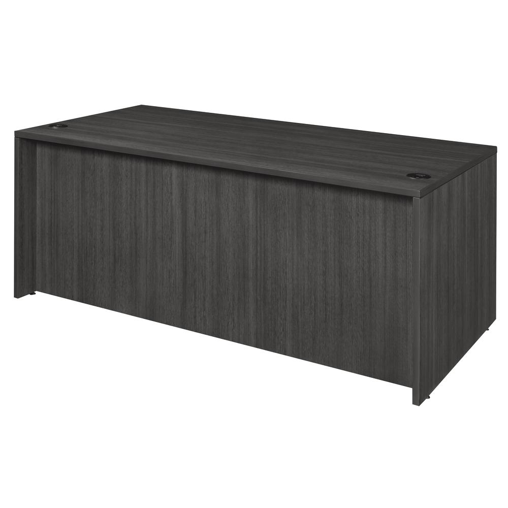 Legacy 71" Full Double Pedestal Desk- Ash Grey