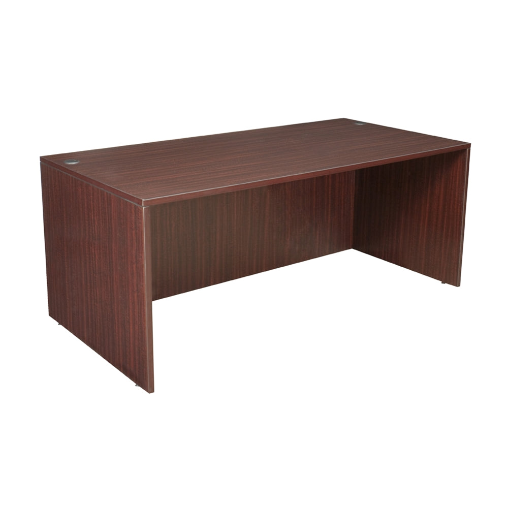 Legacy 71" Desk Shell- Mahogany