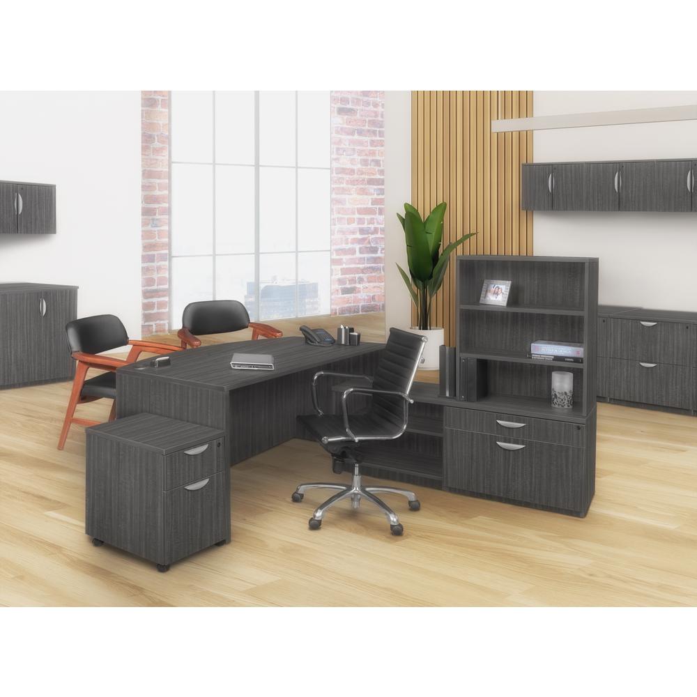 Legacy 35" Open Hutch- Ash Grey