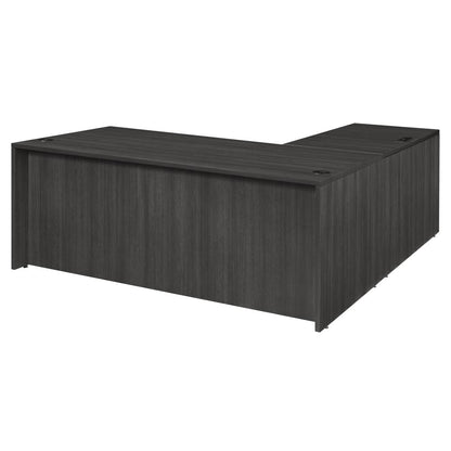 Legacy 71" Double Pedestal L-Desk with 47" Return- Ash Grey
