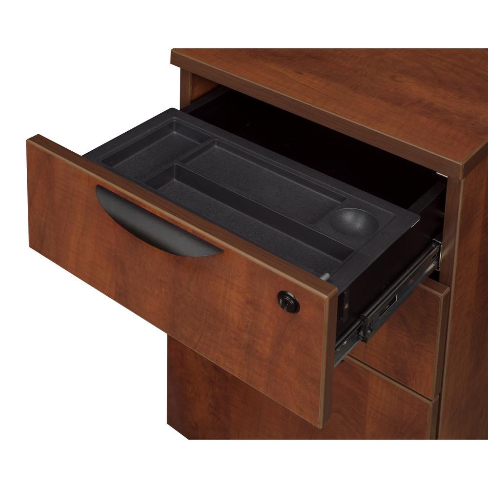 Legacy 71" Double Pedestal L-Desk with 35" Return- Cherry