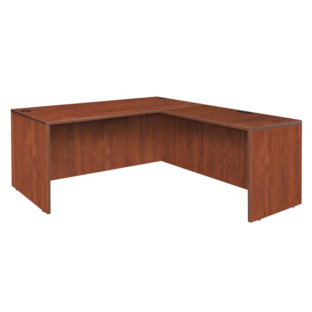 Legacy 60" L-Desk Shell with 47" Return Shell- Cherry